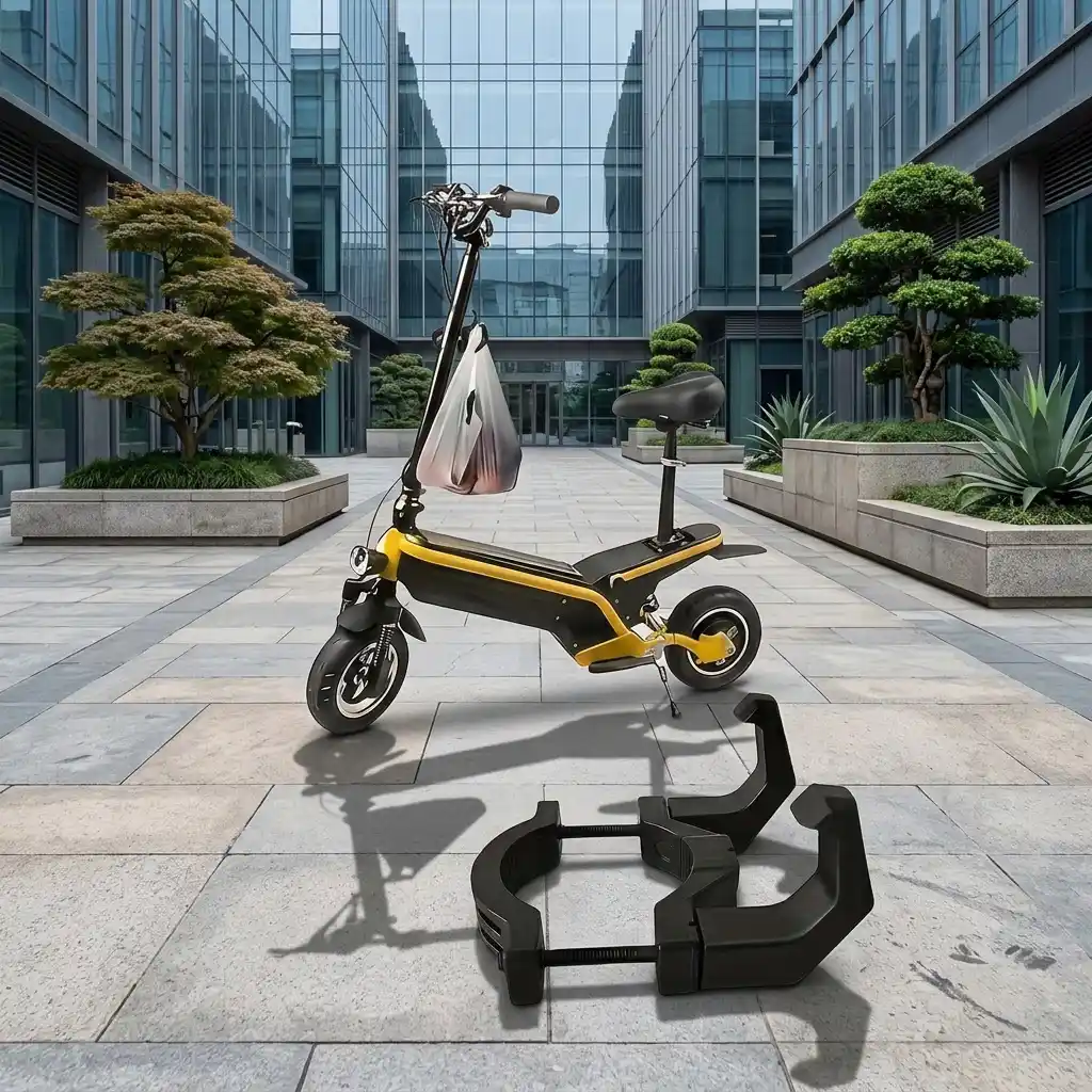 Heavy-Duty Scooter & Bike Rear Cargo Rack with Hook - Image 3