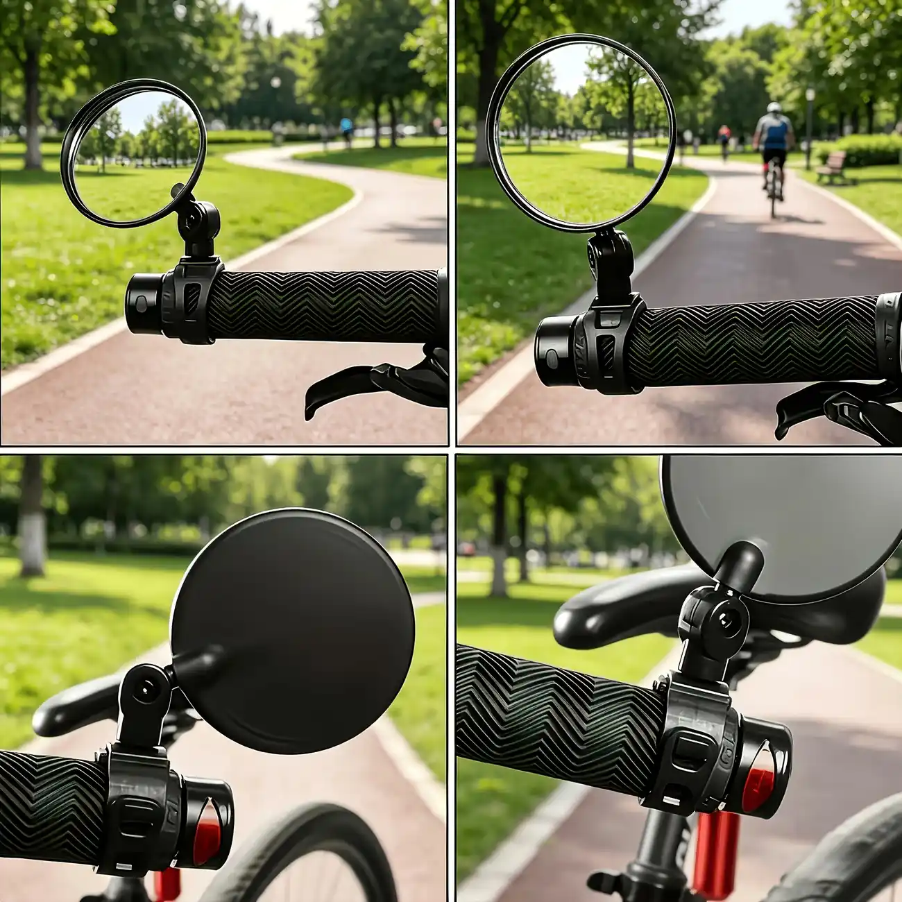 360° Adjustable Bike & Scooter Rearview Mirrors – 2 Pack - Image 5